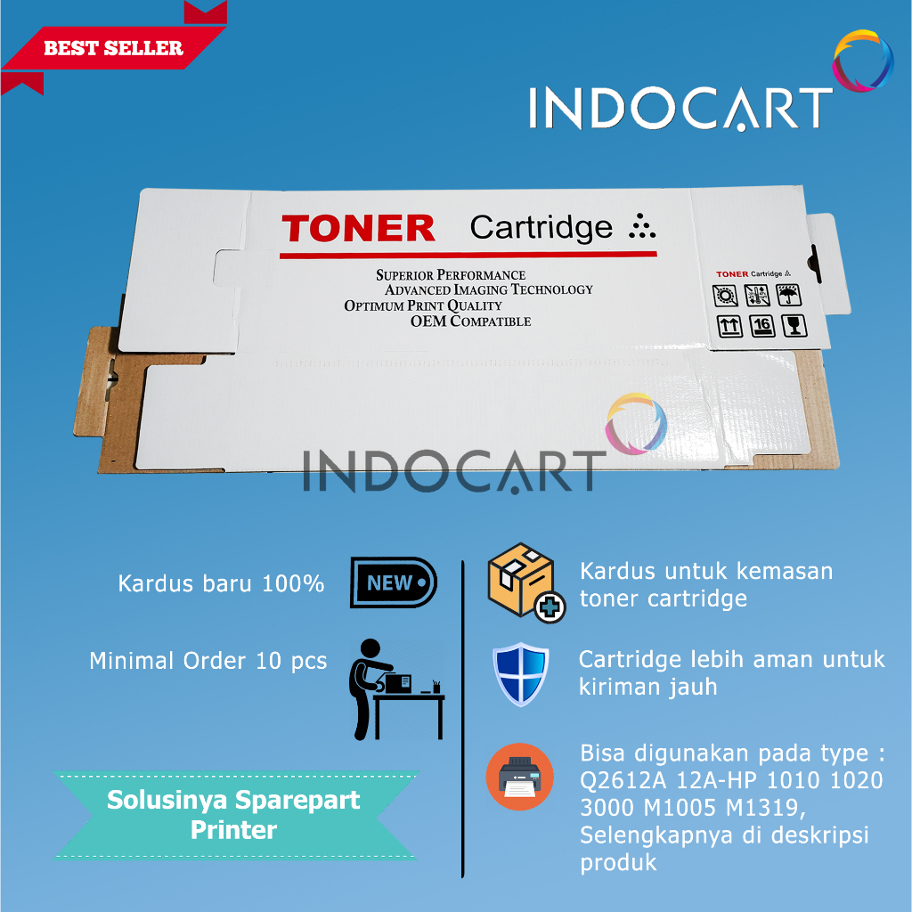 Kardus Cartridge Putih-XtraSmall 1-12A 35A 36A 85A 78A 83A 79A 48A