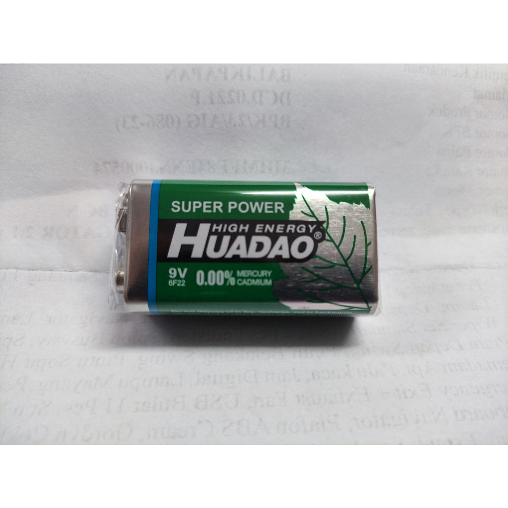 Baterai kotak 9V / 6F22 / 1604D / S006P / Battery / 216HD