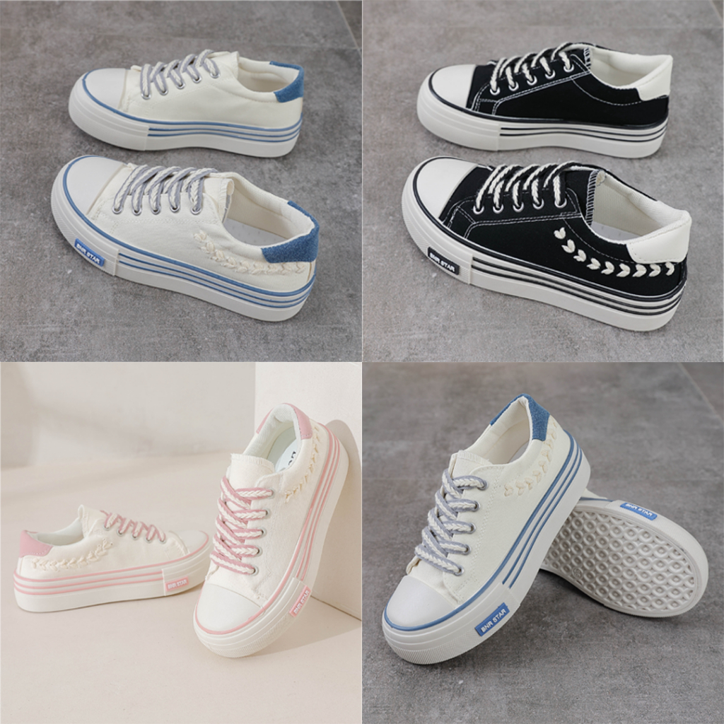 FREE KOTAK SEPATU!!! SALE!!! SEPATU WANITA CANVAS FASHION IMPORT GOOD QUALITY PREMIUM- CF02