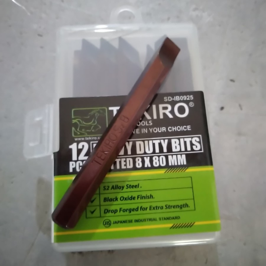 TEKIRO mata obeng ketok (-) 8x80 ORIGINAL Harga/Pack