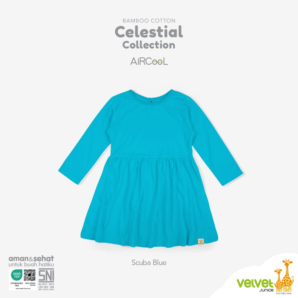 CELESTIAL DRESS PANJANG VELVET JUNIOR