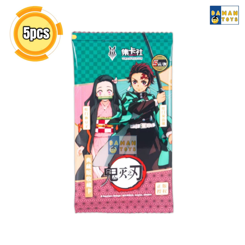 100pcs Kartu Anime Demon Slayer 1 Box Grosir Card Kimetsu No Yaiba 20 pack