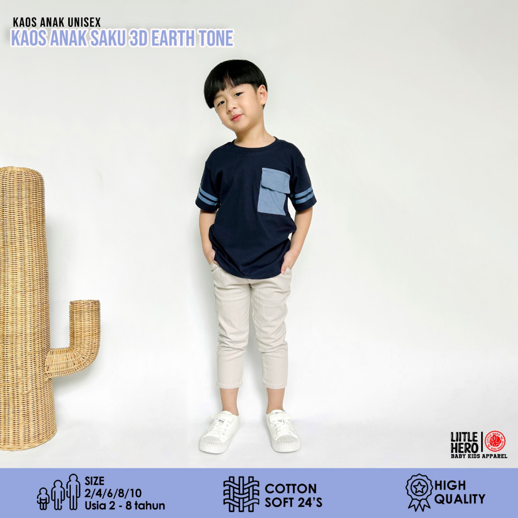 Kaos saku anak laki-laki Kaos 3D High Quality