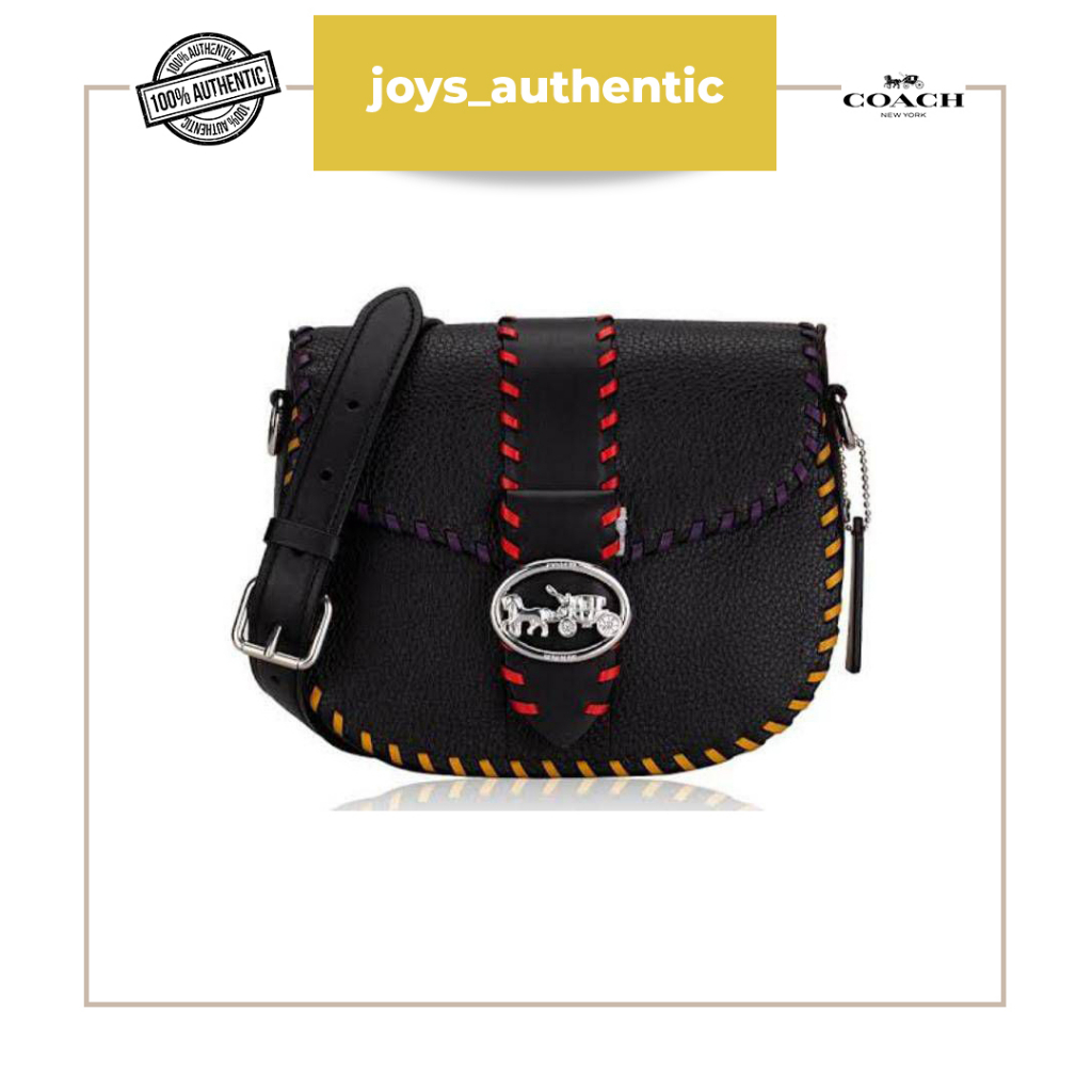 Tas wanita Coach Georgie Crossbody Hitam Black Multi woman bag authentic original