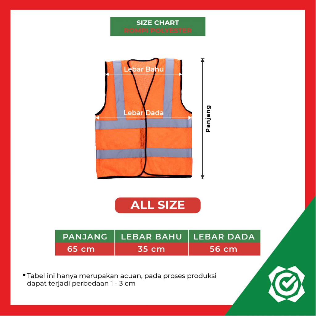 Rompi Gosave Safety Polyester Scotlight Abu Allsize