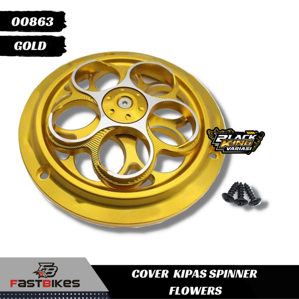 Cover Tutup Kipas Full Cnc Spinner Cover Pelindung Kipas Radiator Full Cnc Sprint Kipas Motor Spinner