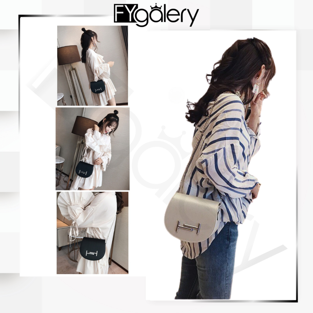 FYGALERY FYG1261 Tas Selempang Wanita Mini Shoulderbag Slingbag Polos Woman Fashion Murah