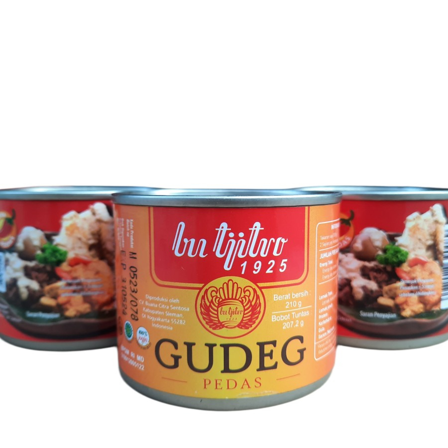 Gudeg Kaleng Bu Tjitro Varian Pedas Asli Jogja - 210Gram