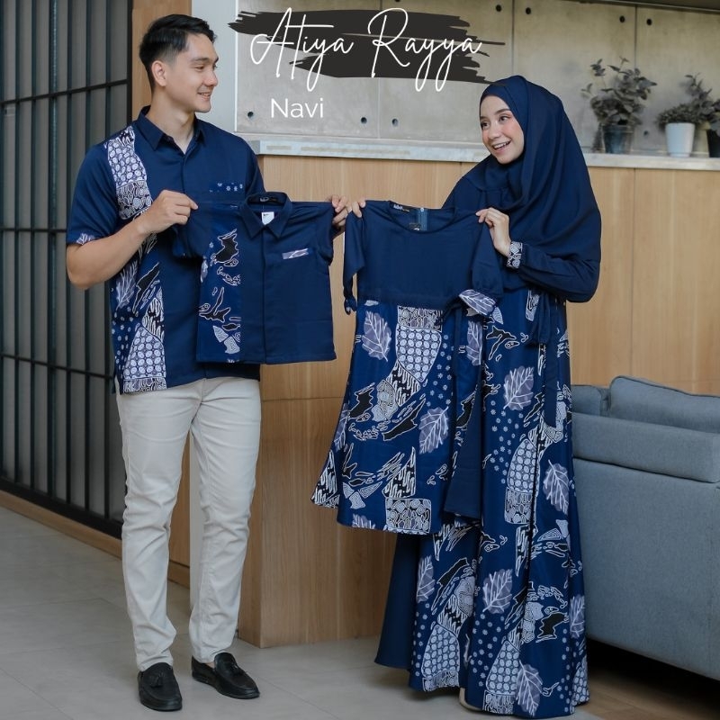 Baju Muslim Anak Perempuan dan Laki-laki Atiya Rayya Batik Series