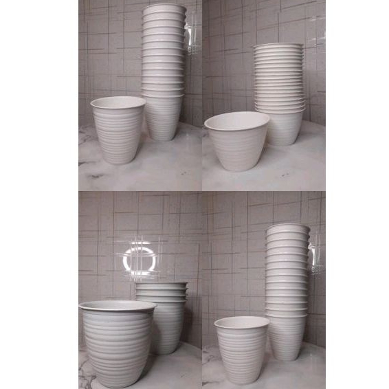 OBRALL!!! POT TANAMAN / POT GUCI / POT TAWON / POT PLASTIK / POT PUTIH / POT BUNGA / POT HIAS / POT 