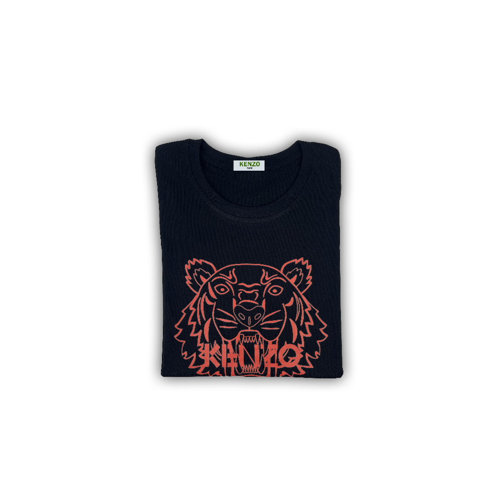 Baju Kaos K3NZ00 Logo Tiger|Black T-Shirt|Kaos Import|Kaos Pria Wanita|Kaos Branded|031 032 012