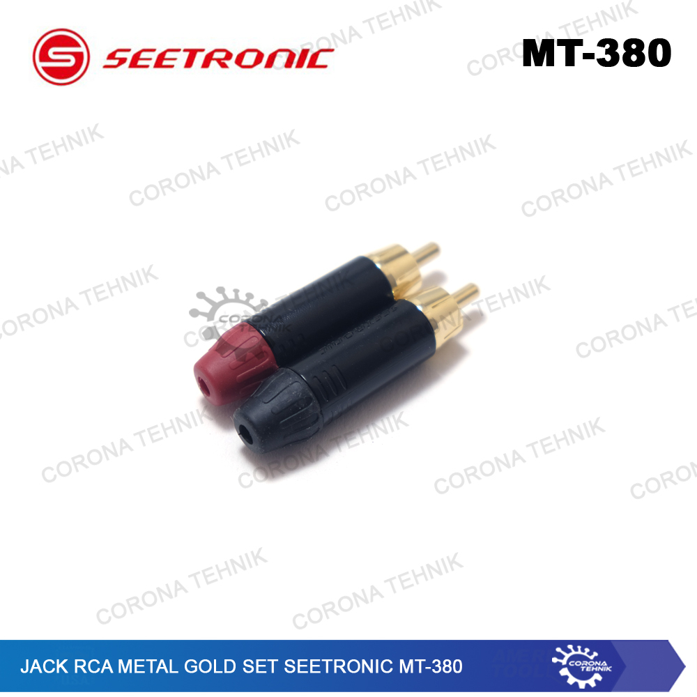 MT-380 Jack RCA Metal Gold Set Seetronic