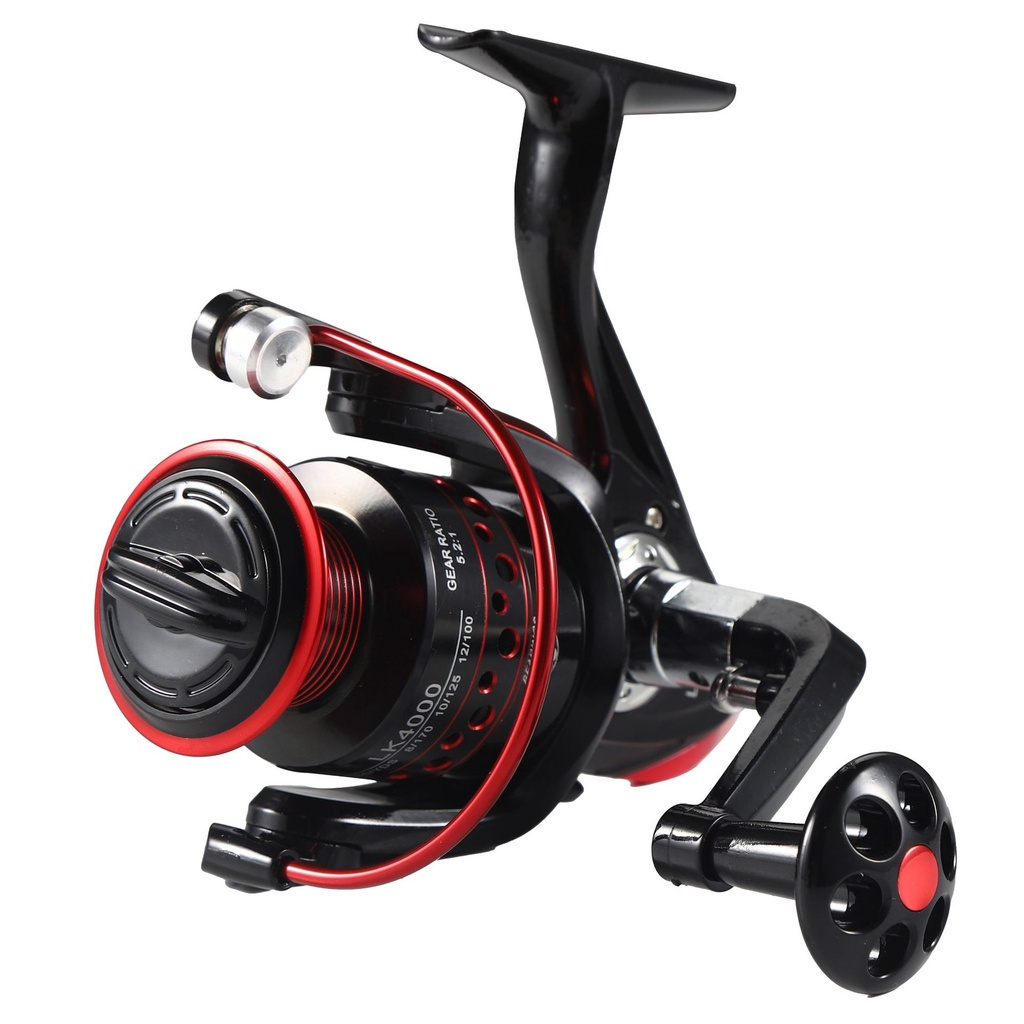 Reel Pancing besi 13BB 10kg drag 5.2:1 Metal Front Drag Menangani Kumparan Air Asin Memancing Gear spinning reel