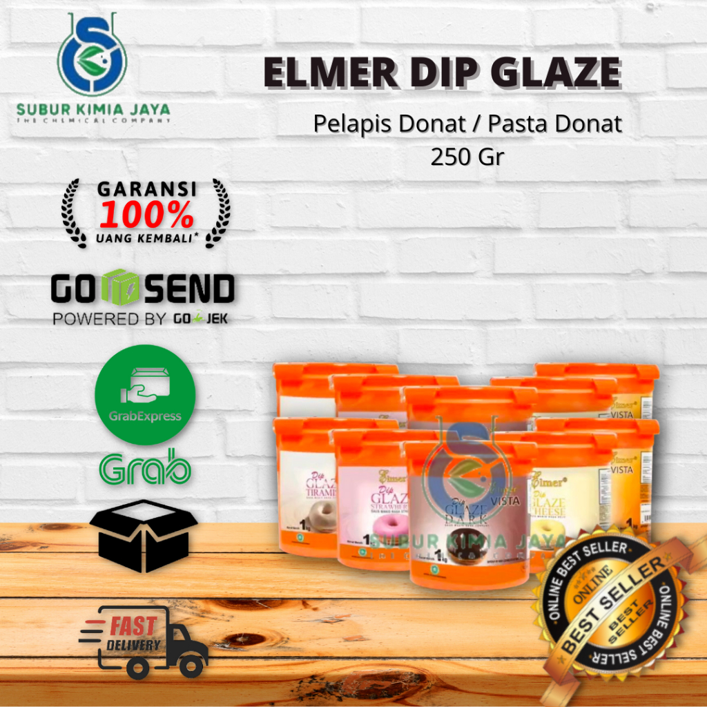 

Elmer Dip Glaze 250 Gr / Pasta Coklat / Pelapis Donat All Varian