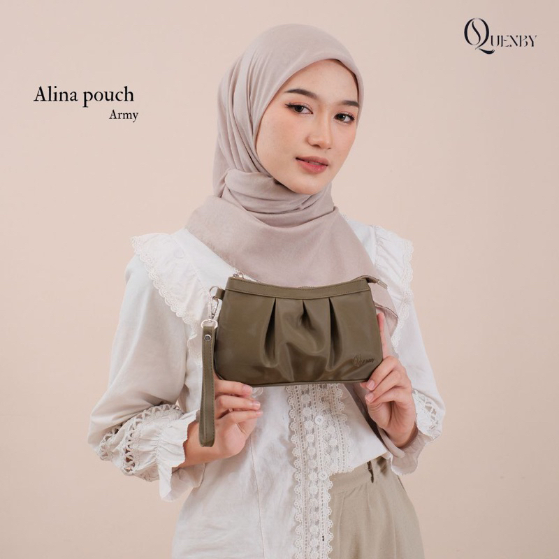 ALINA POUCH BY QUENBY TAS WANITA MURAH BAHAN CHOCOLY