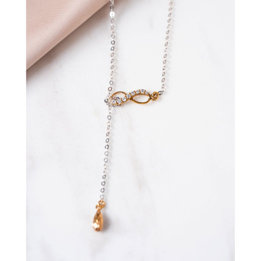 Kalung Koye White Gold 9K #EJKY0019  / Kalung Wanita Koye / Kalung Emas Putih