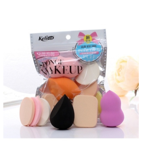 Spons Sponge Make up Fondation Set Beauty Blender 6 in 1