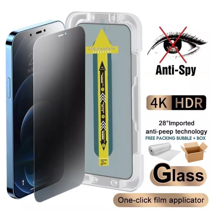 NEW! Premium Tempered Glass Anty Spy Privacy Superfit Ultrathin Autofit For iPhone 14 13 12 11 PRO MAX XR X XSMAX