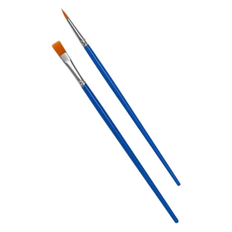 

Kuas Lukis Flat Brush Painting / Kuas Lukis Akrilik Bulu Nilon Cat Air / Kuas Cat lukis Badan Face Body Painting Brush