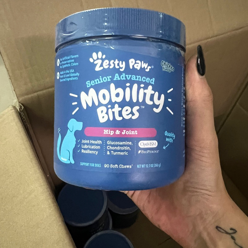 Zesty Paws Senior Advance Mobility Bites 360gr / Vitamin Anjing