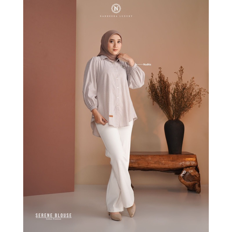 TEBUS MURAH✅ SERENE BLOUSE BY NADHEERA LUXURY