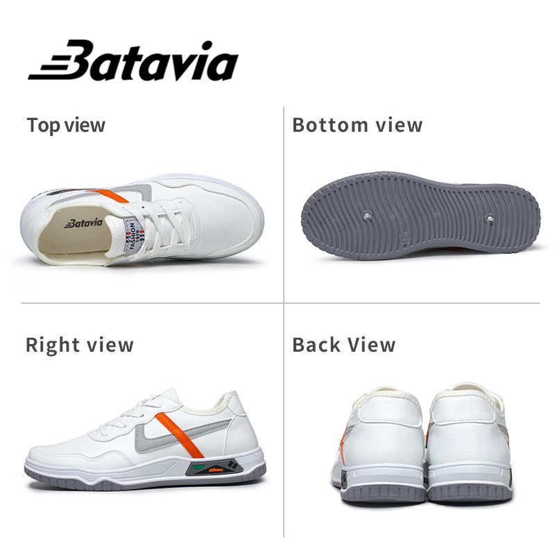 BATAVIA Impor white Pria sepatu Sepatu Sneakers Pria Sport Shoes sepatu sekolah J11