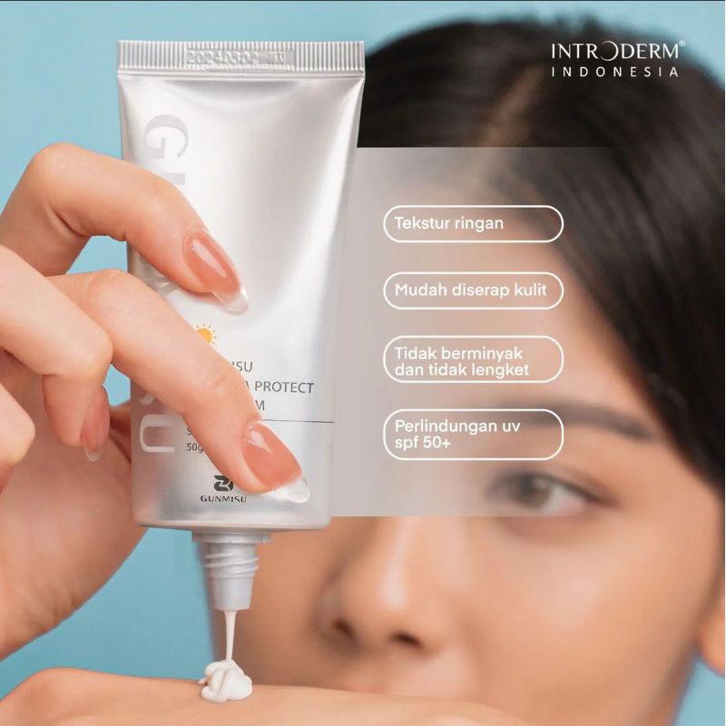 GUNMISU Inderma Protect Sun Serum spf 50 pa ++++ (sunblock Korea, sunscreen, physical sun creen, ant