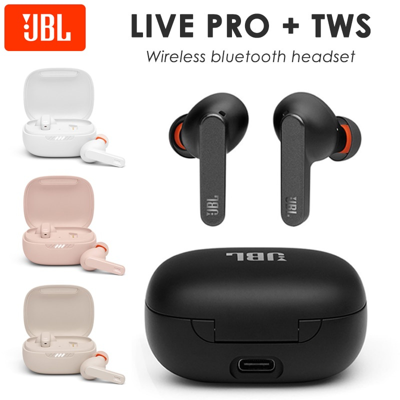 JBL Live Pro+ TWS Headset Bluetooth 5.0 Jbl Live Pro Plus Wireless Stereo Bass