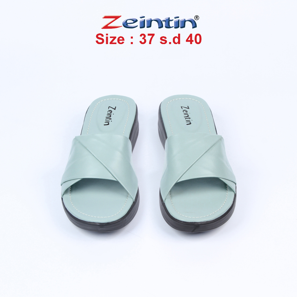 Zeintin - Sandal Wanita Sendal Wedges Wanita Bahan Kulit Sintetis Terbaru Original Zeintin HP