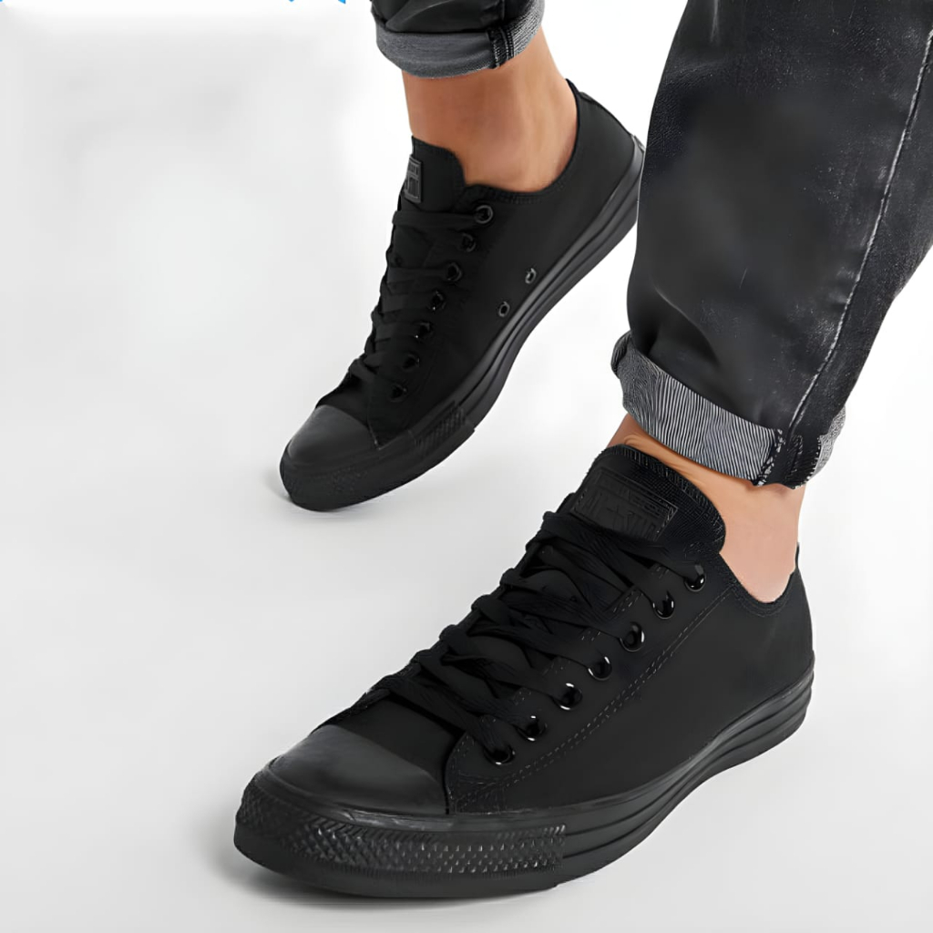 SEPATU CONVERSE LOW CLASSIC GRADE ORI SEPATU SEKOLAH HITAM POLOS