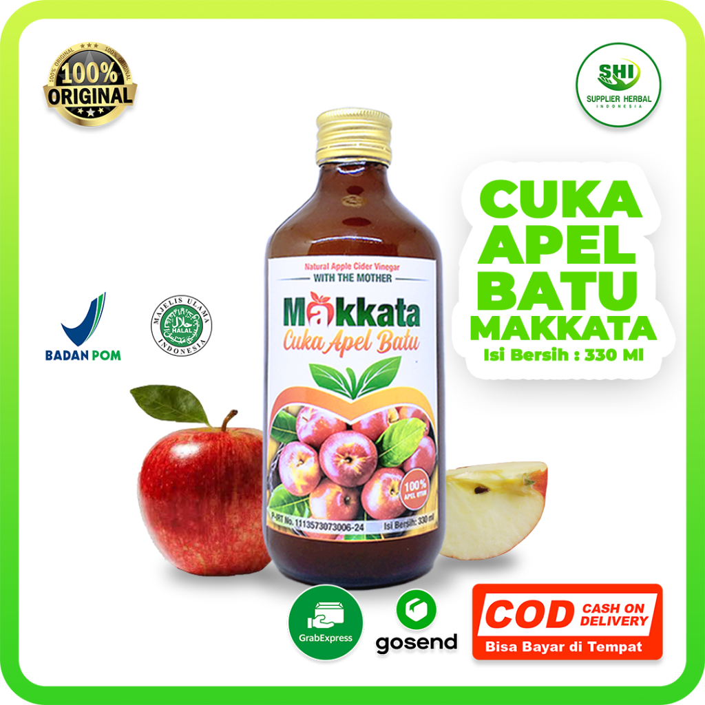 CUKA APEL MAKKATA Batu Original || Cuka Apel Batu Untuk Menurunkan Berat Badan || Makkata Cuka Apel 