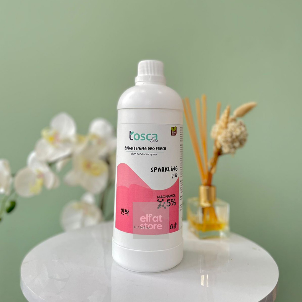 Deodorant Refill 1 Liter Tosca Deo Brightening With Niacinamide Mencerahkan dan Mencegah Bau Ketiak