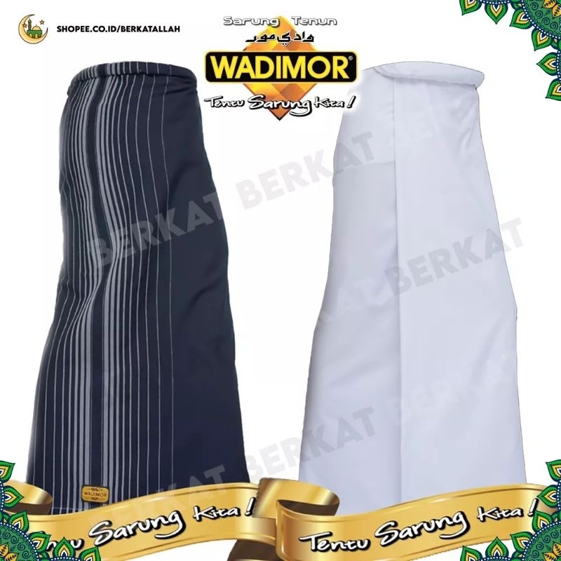 sarung WADIMOR hitam polos Tumpal Hitam Polos NTPL