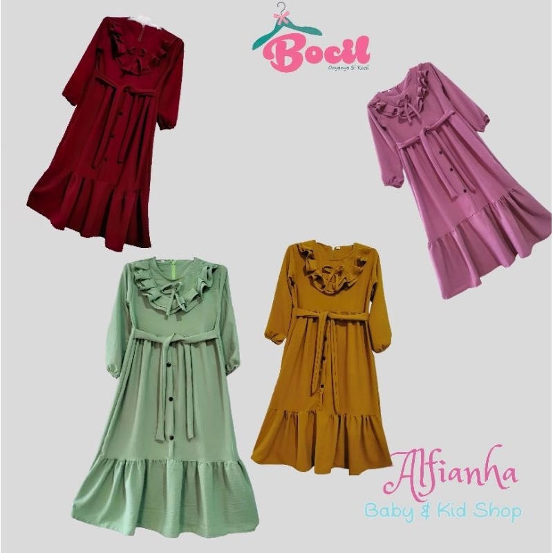 Gamis Anak Crinkle Premium/Gamis Polos Anak