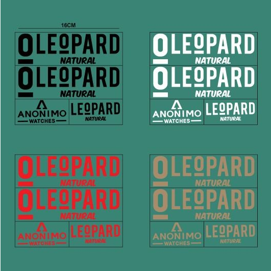 Cutting Sticker Helm Set Leopard Natural Anonimo Stiker Helm Universal