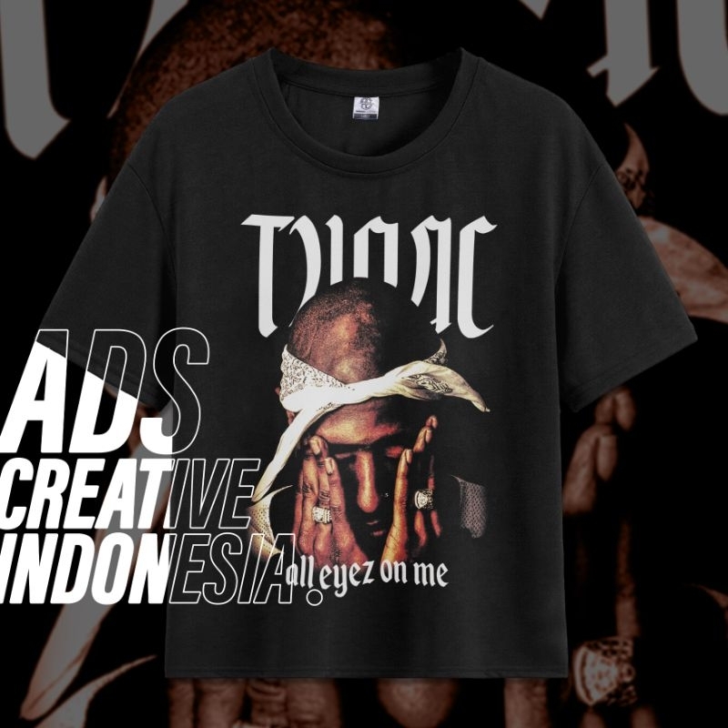 Kaos TUPAC SHAKUR l Tupac Shakur Bootleg Vintage Tshirt l Kaos Bootleg l Kaos Vintage l GOBELA114
