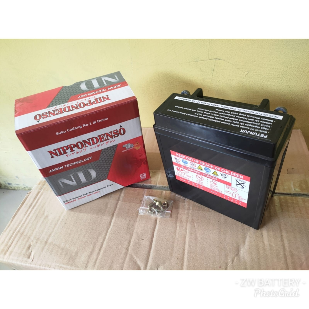 Aki Motor Jupiter MX Lama, Vega ZR, Crypton, Jupiter Z Burhan GM5Z-3B NIPPON GEL 7 AH