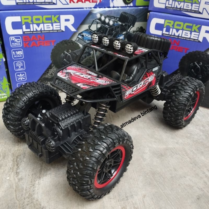 MAINAN MOBIL REMOTE RC OFFROAD SUPER CLIMBING SCALE 1:20 2WD BATRE CASH / RC BIGFOOT BODY NYALA LAMPU LED BISA COD BAYAR DI TEMPAT