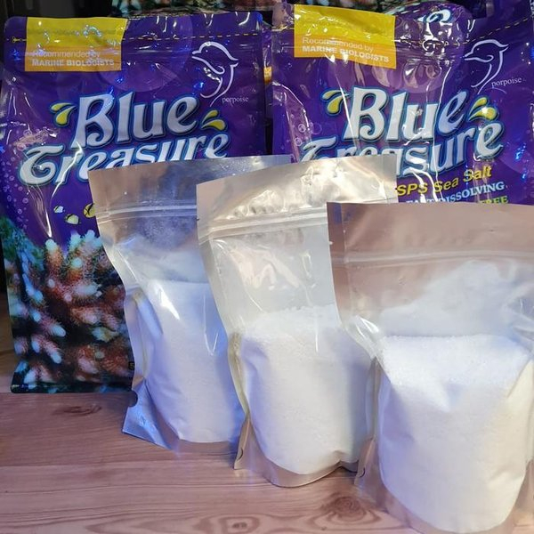 Blue Treasure Salt Repack 670gr utk 19 Liter Air 1 Galon (Artificial Saltwater / Garam aquarium air 