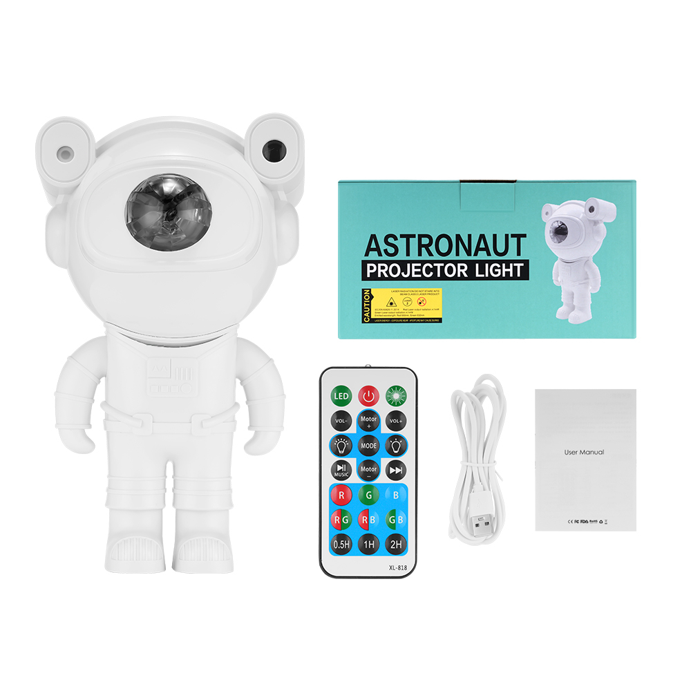 【Gratis Ongkir】Galaxy Star Projector Proyektor Astronot Night Light Astronaut Starry Sky Lamp Home Room Proyektor Astronot Langit Lampu