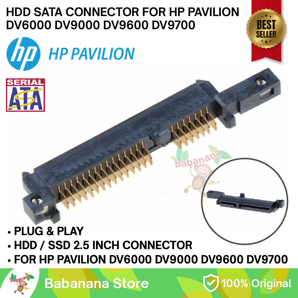 Kabel Konektor SATA HDD SSD HP PAVILION DV6000 DV9000 DV9600 DV9700