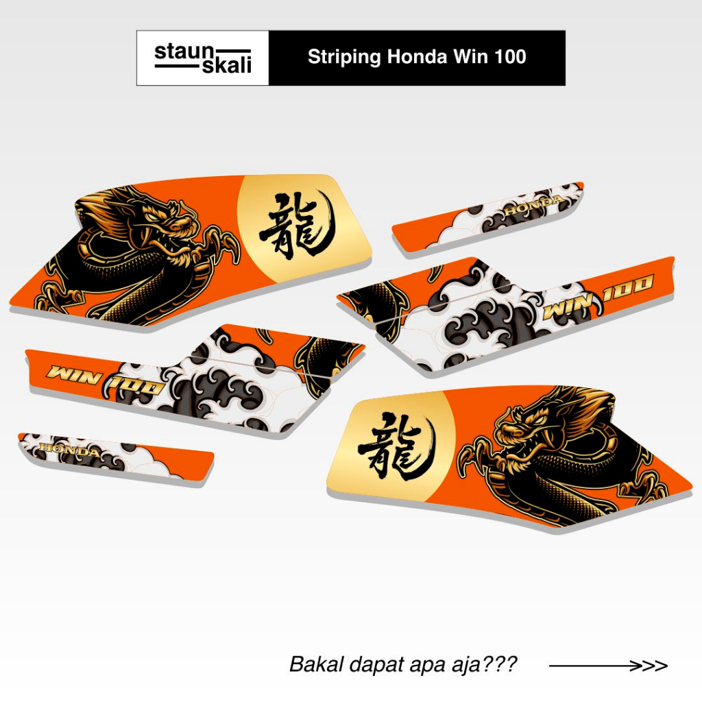 Striping Honda Win 100 Variasi (12) Original Ori Jepang Dinas Japan Custom TS Semi Trail Trill Desai