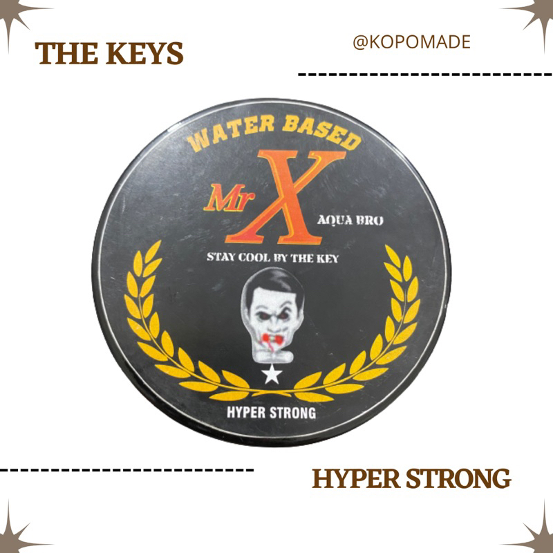 Pomade Mr X The Keys Waterbased Hyper Strong 4OZ