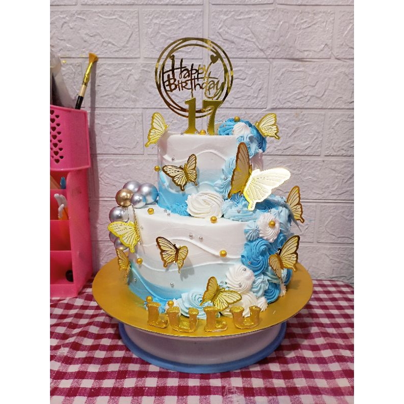 

kue ulang tahun kupu kupu/cake ulang tahun anak