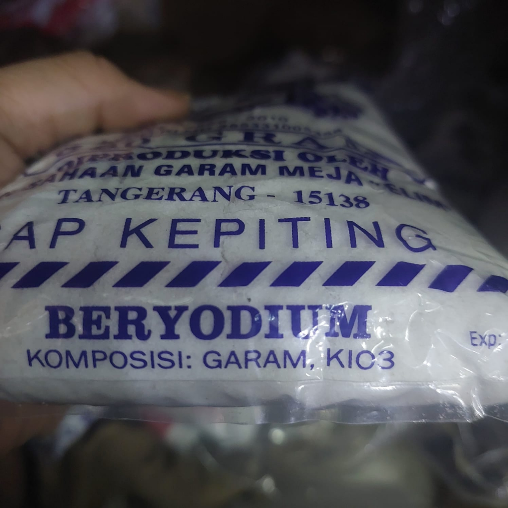 

GFD 1 Bal Isi 20 Bungkus Garam Meja Cap Kepiting gram