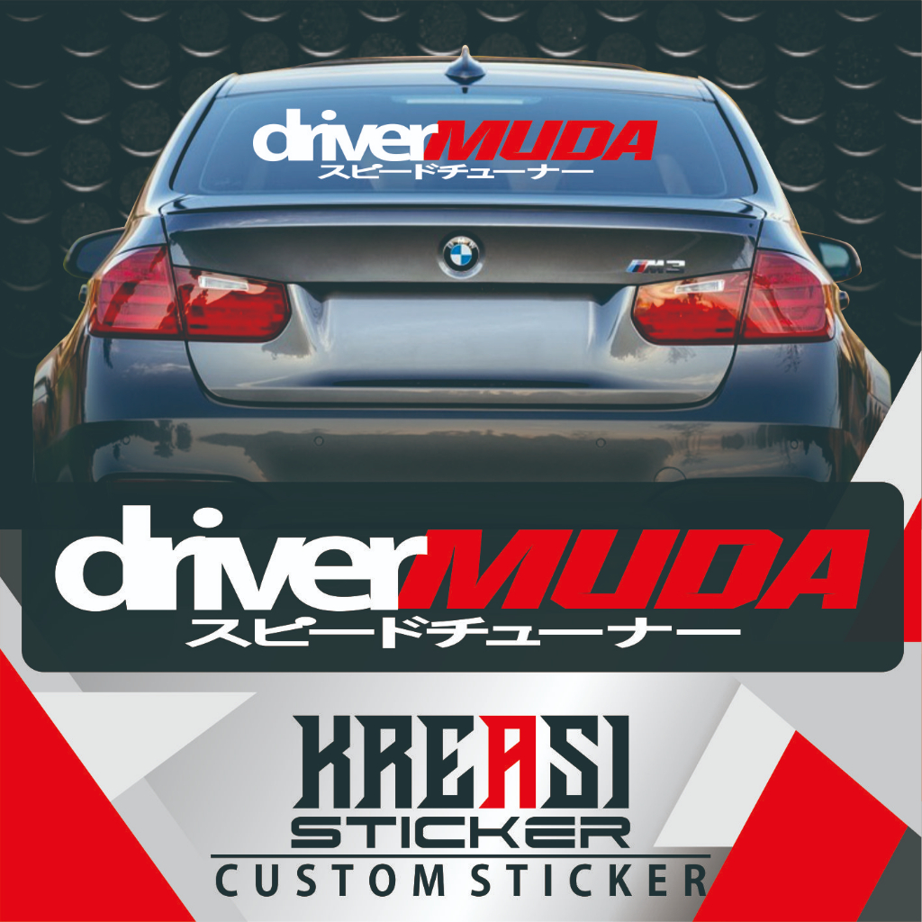 stiker driver muda
