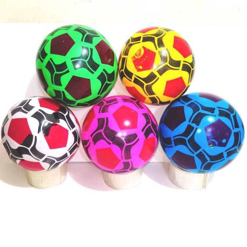 Bola Karet Pompa Motif Bola Sepak
