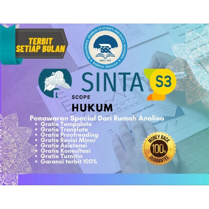 Publikasi jurnal Sinta 3 bidang hukum