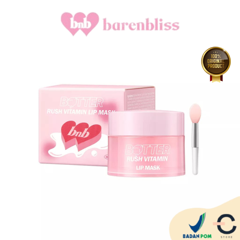 [ORI &amp; BPOM] BNB barenbliss Butter Rush Vitamin Lip mask Moisturizing Lip Balm [Masker Bibir Cerah]