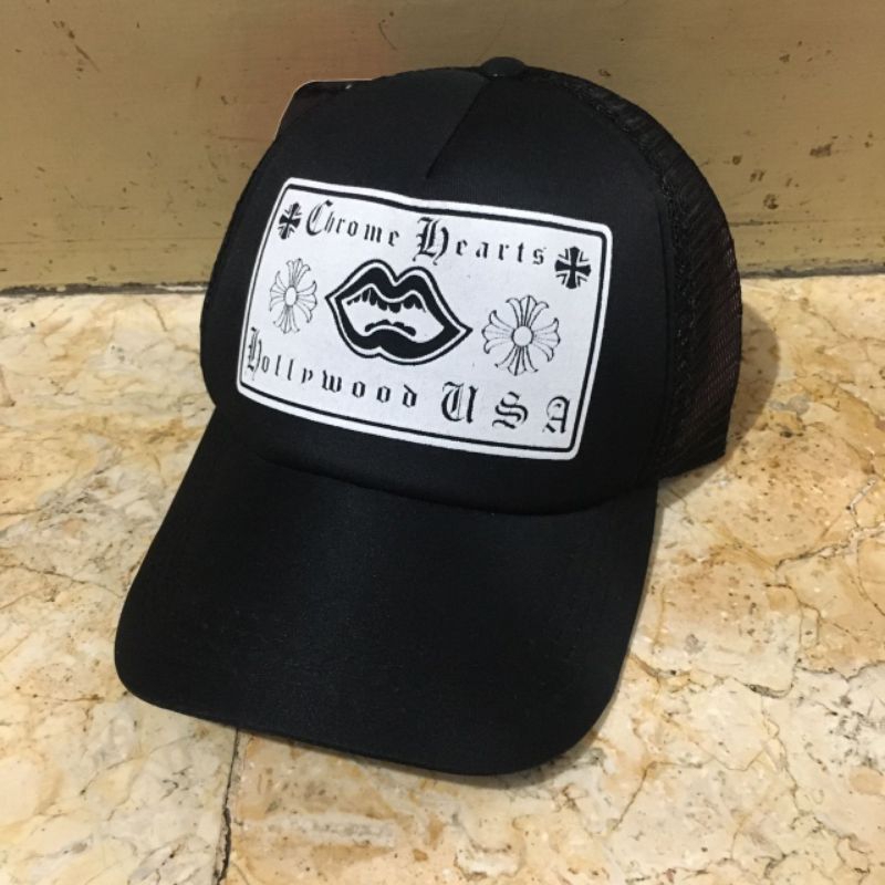 Topi trucker hat topi chrome topi kekinian jaring topi trucker topi trucker hat topi pria dewasa topi trucker CRHOME